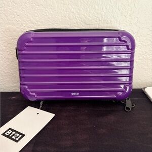 BT21 Purple Hard Shell Clutch